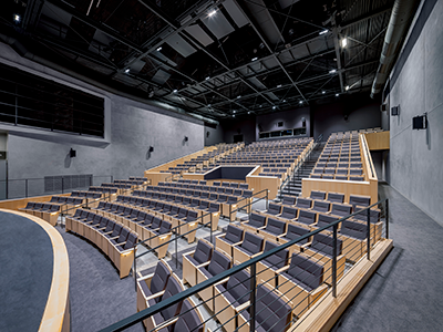 Photo of Burbank Auditorium interior.