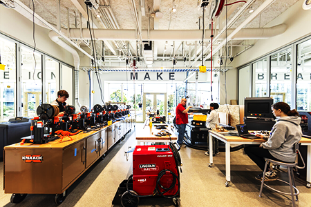 Photo of the Lindley Center for STEM Education interior.