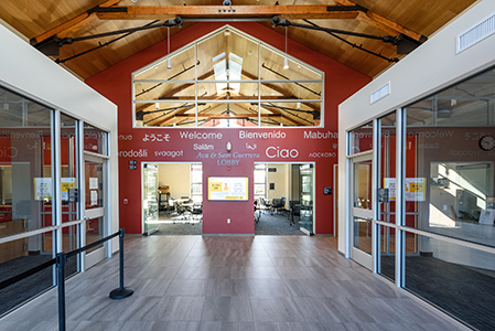 Photo of Roseland Welcome Center interior.
