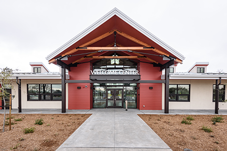 Photo of Roseland Welcome Center exterior.